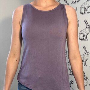 Women's Prana Asymetrical Back Tank Top Purple SzS